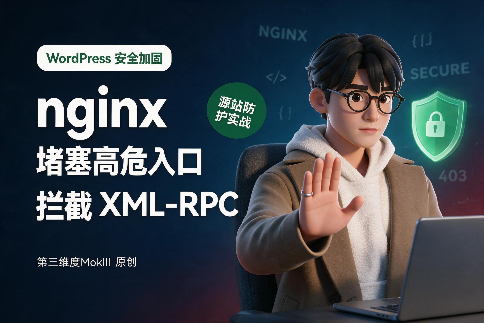 用 nginx 在源站封掉 WordPress 的高危入口(含 XML-RPC)-第三维度MokIII
