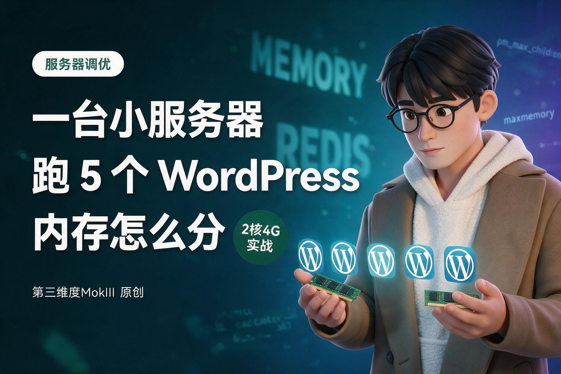 一台小服务器跑 5 个 WordPress:内存到底该怎么分-第三维度MokIII