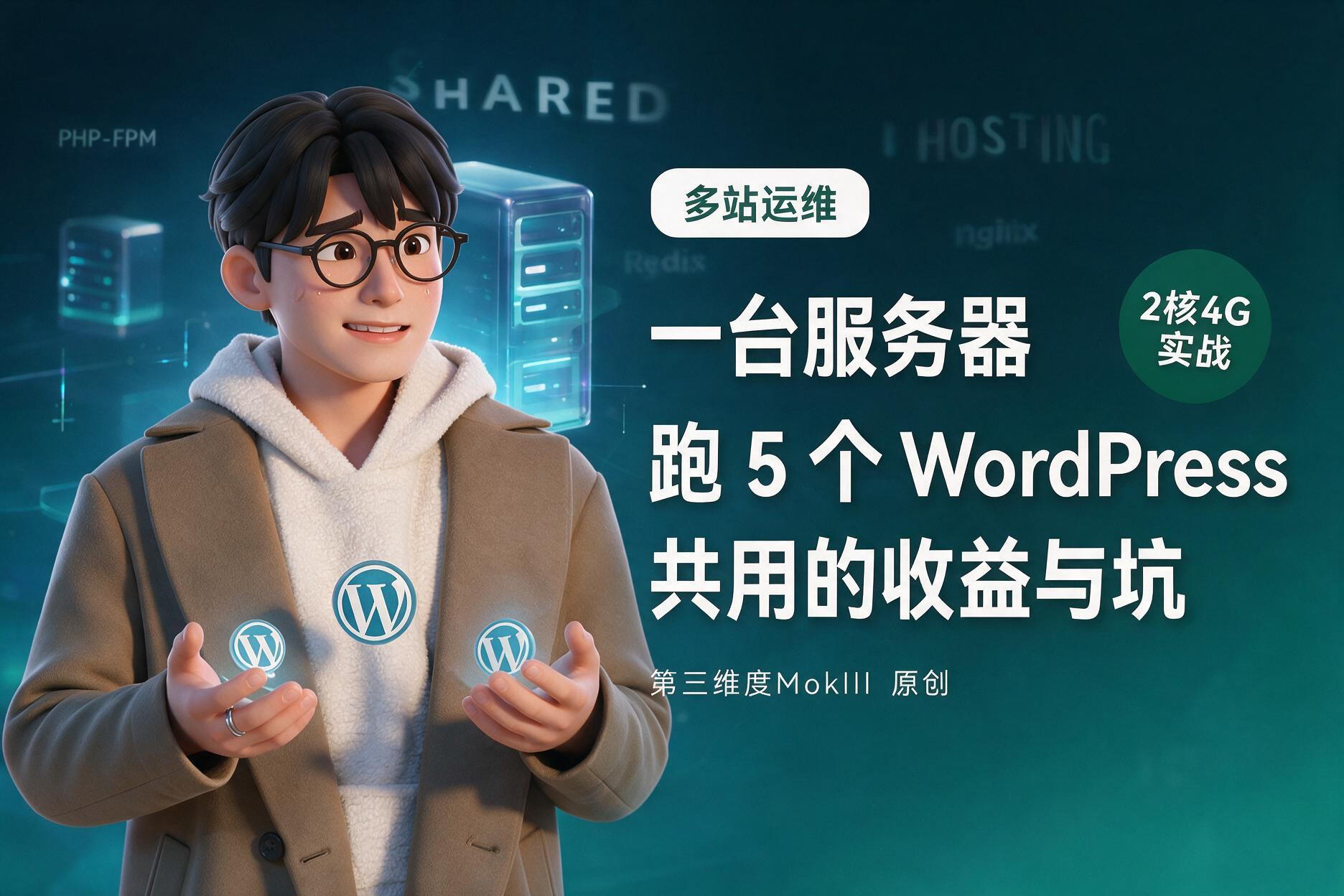 一台服务器跑 5 个 WordPress:共用的收益与六个坑-第三维度MokIII